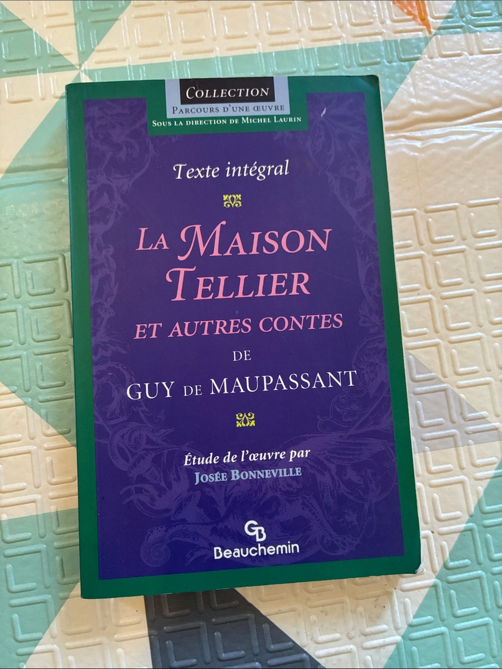 4/10$ ๐ La Maison Tellier by Guy de Maupassant - Purple & Green Paperback